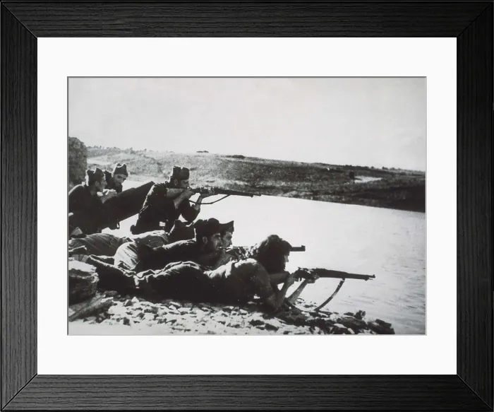 Framed Print : Spain. Civil War. Battle of the Ebro (1938). AISA / Everett Collection**US SALES ONLY**