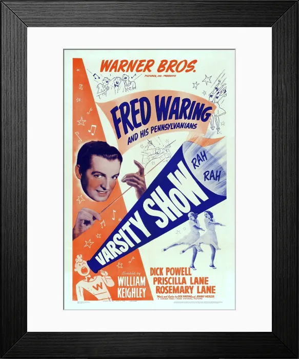 Framed Print : VARSITY SHOW, US poster art, left: Fred Waring, 1937