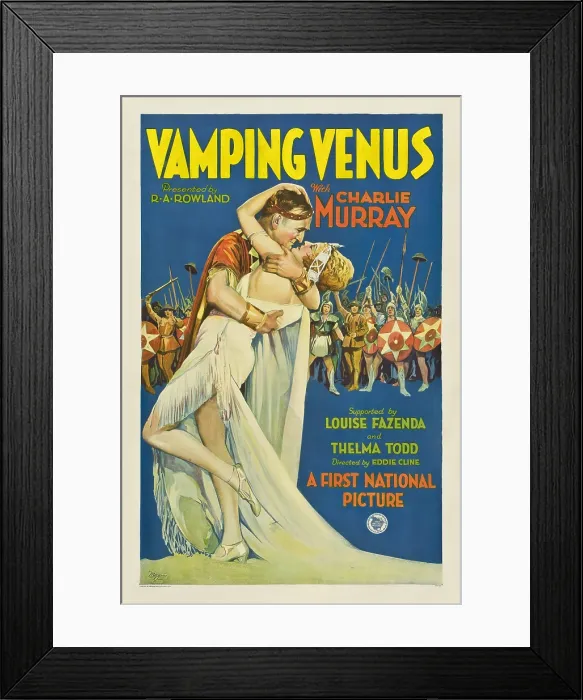 Framed Print : VAMPING VENUS, center foreground, from left: Charles Murray, Thelma Todd, 1928