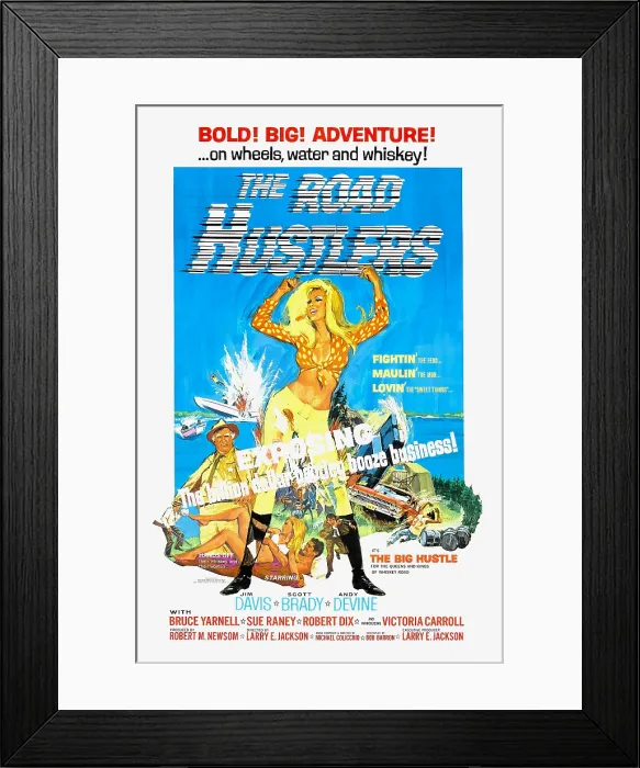Framed Print : THE ROAD HUSTLERS, Andy Devine (bottom right with badge), 1968