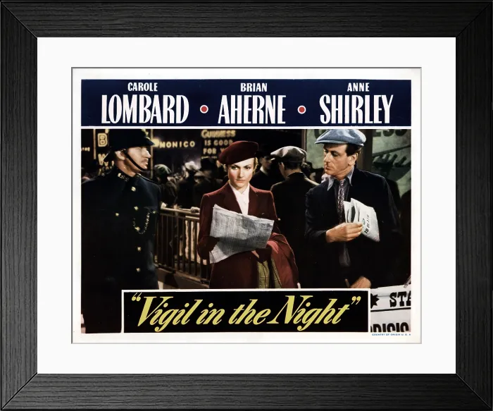 Framed Print : VIGIL IN THE NIGHT, Carole Lombard, 1940 Framed Print : VIGIL IN THE NIGHT, Carole Lombard, 1940