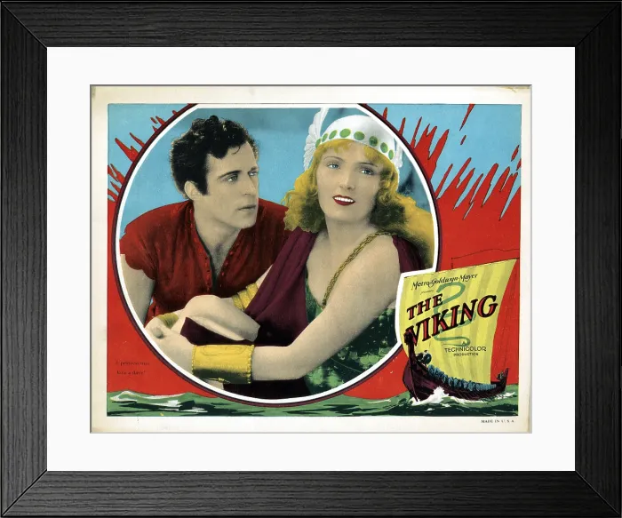 Framed Print : THE VIKING, from left, LeRoy Mason, Pauline Starke, 1928