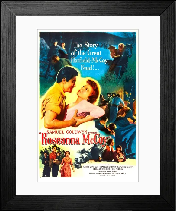 Framed Print : ROSEANNA McCOY, US poster, Farley Granger, Joan Evans, 1949 Framed Print : ROSEANNA McCOY, US poster, Farley Granger, Joan Evans, 1949