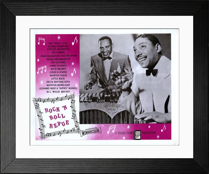 Framed Print : ROCK N ROLL REVUE, from left: Lionel Hampton, Joe Turner, 1955