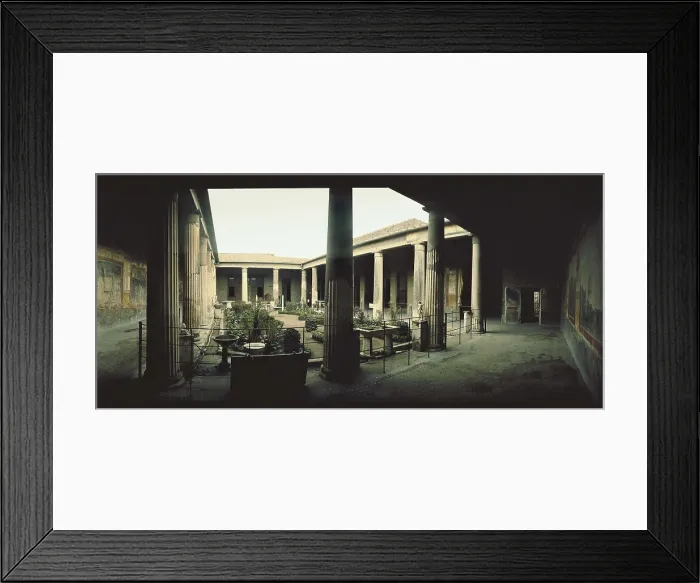 Framed Print : ITALY. Pompeii. House of the Vettii. Peristyle. Roman art. Early Empire. Architecture. AISA / Everett Collection**US SALES ONLY**