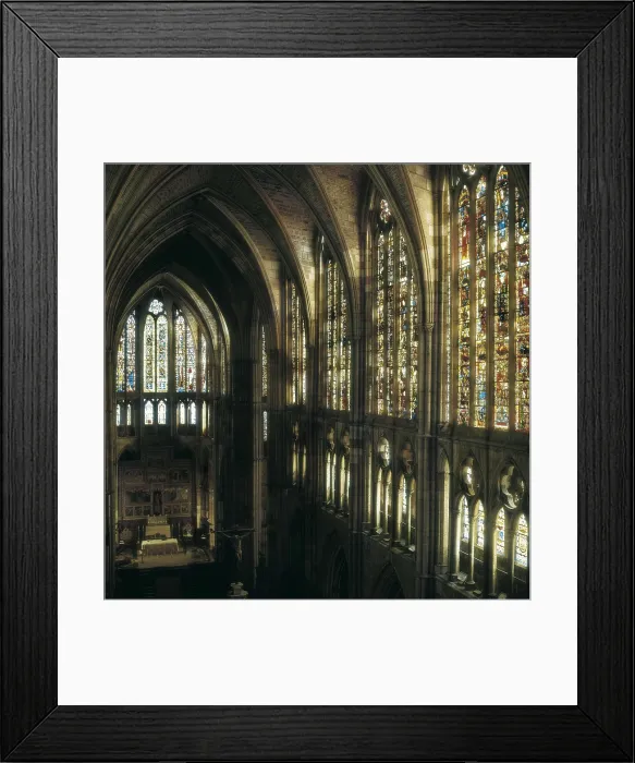 Framed Print : Cathedral of Santa Maria de Regla. 1205-1301. SPAIN. Len. Cathedral. Central nave. Gothic art. Architecture. AISA / Everett Collection**US SALES ONLY**