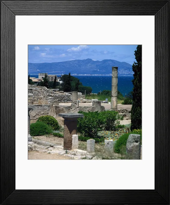 Framed Print : SPAIN. CATALONIA. GERONA. L'Escala. Empries. Roman city. Architecture. AISA / Everett Collection**US SALES ONLY**