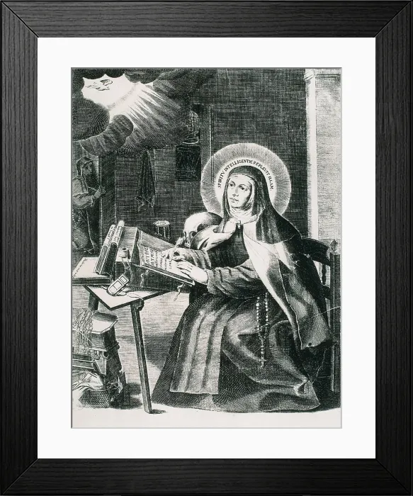 Framed Print : TERESA of JESUS, Saint (1515-1582). Etching. AISA / Everett Collection**US SALES ONLY**