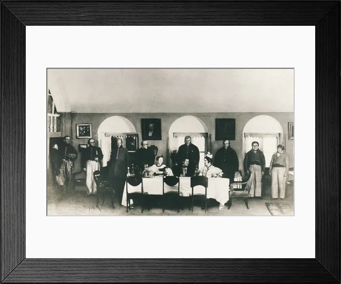 Framed Print : AISA / Everett Collection NEMIROVICH-DANCHENKO, Vladimir I. (1859-1943); Stanislavsky, Konstantin Sergeyevich (1863-1938); GOGOL, Nikolai Vasilievich (1809-1852)