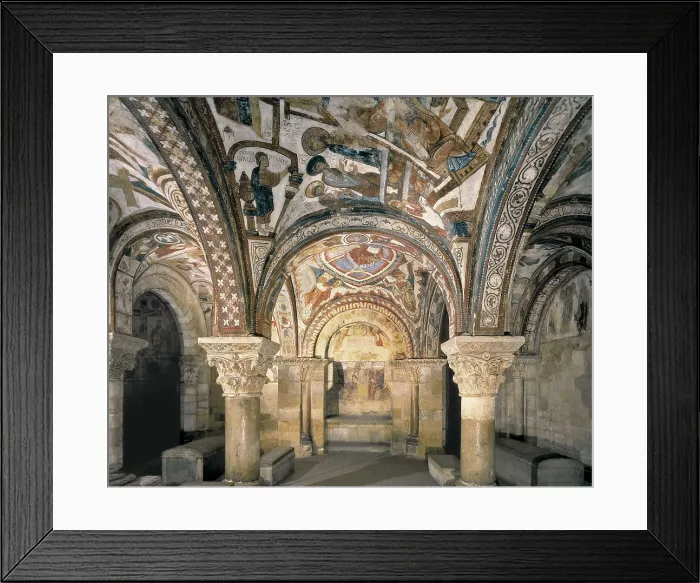 Framed Print : Royal Collegiate Church of San Isidoro. Royal Pantheon. 12th c. SPAIN. Len. Royal Collegiate Church of San Isidoro. Romanesque art. Fresco; Architecture
