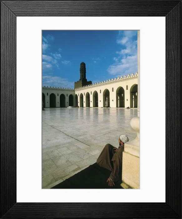 Framed Print : Mosque of al-Hakim. 990-1013. EGYPT. CAIRO. Cairo. Islamic Cairo. Fatimid period. Courtyard. Islamic art. AISA / Everett Collection**US SALES ONLY**