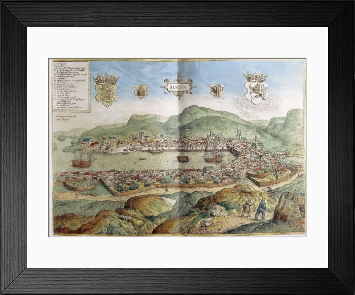 Framed Print : Map of Bergen in 16th c. Engraving. FRANCE. Paris. National Library. AISA / Everett Collection**US SALES ONLY** Framed Print : Map of Bergen in 16th c. Engraving. FRANCE. Paris. National Library. AISA / Everett Collection**US SALES ONLY**