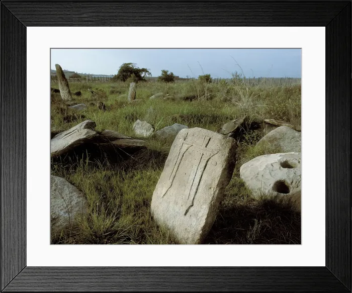 Framed Print : ETHIOPIA. AMHARA. Tiya. Carved stelae (2nd-1st millenium BC), originally erected as funeral monuments. Sculpture. AISA / Everett Collection**US SALES ONLY** Framed Print : ETHIOPIA. AMHARA. Tiya. Carved stelae (2nd-1st millenium BC), originally erected as funeral monuments. Sculpture. AISA / Everett Collection**US SALES ONLY**