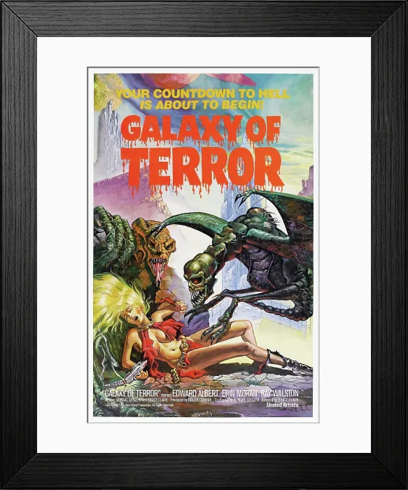 Framed Print : GALAXY OF TERROR, US poster, 1981, New World Pictures / courtesy Everett Collection