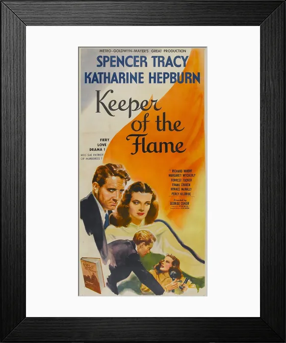 Framed Print : KEEPER OF THE FLAME, from left top and bottom: Spencer Tracy, Katharine Hepburn, 1942 Framed Print : KEEPER OF THE FLAME, from left top and bottom: Spencer Tracy, Katharine Hepburn, 1942