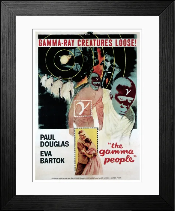 Framed Print : GAMMA PEOPLE, bottom from left: Paul Douglas, Eva Bartok, 1956 Framed Print : GAMMA PEOPLE, bottom from left: Paul Douglas, Eva Bartok, 1956