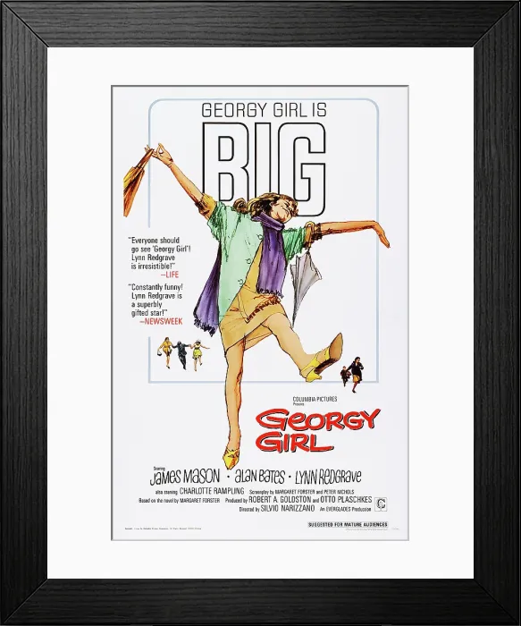 Framed Print : GEORGY GIRL, US poster art, 1966