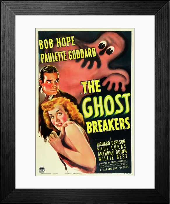 Framed Print : THE GHOST BREAKERS, Bob Hope, Paulette Goddard, 1940