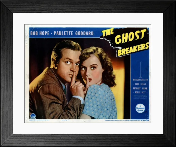 Framed Print : THE GHOST BREAKERS, from left, Bob Hope, Paulette Goddard, 1940 Framed Print : THE GHOST BREAKERS, from left, Bob Hope, Paulette Goddard, 1940