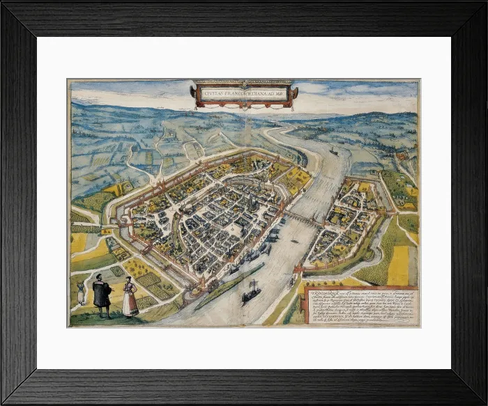 Framed Print : HOGENBERG, Franz (1535-1590). Civitatis Orbis Terrarum. 1572-1617. Frankfurt am Main (1572). Engraving for the volume I og 'Civitatis Orbis Terrarum', by George Braun