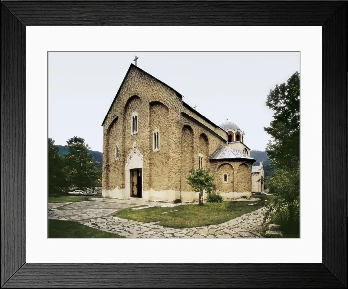 Framed Print : Church of the Mother of God. 1183-1191. SERBIA. Studenica. Monastery of Studenica. Byzantine art. AISA / Everett Collection**US SALES ONLY** Framed Print : Church of the Mother of God. 1183-1191. SERBIA. Studenica. Monastery of Studenica. Byzantine art. AISA / Everett Collection**US SALES ONLY**