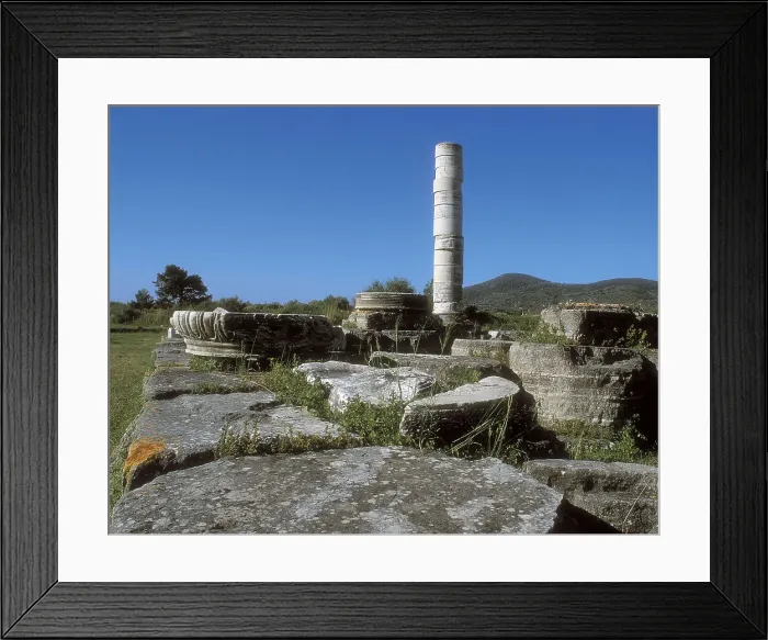 Framed Print : Temple of Hera or Heraion. 538 BC. GREECE. NORTHERN AEGEAN. Samos. Heraion (Temple of Hera). Archaic Greek art. AISA / Everett Collection**US SALES ONLY**