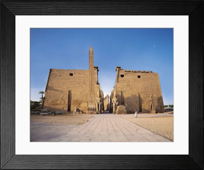 Framed Print : Temple of Amon - Ra. EGYPT. QUENA. Luksor. Thebes. Temple of Amon - Ra. Pylon of Ramesses II (13th c) Framed Print : Temple of Amon - Ra. EGYPT. QUENA. Luksor. Thebes. Temple of Amon - Ra. Pylon of Ramesses II (13th c)