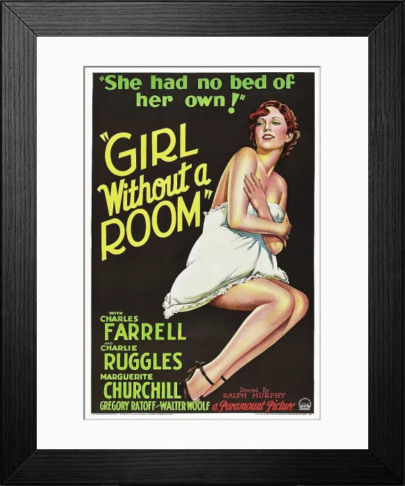 Framed Print : GIRL WITHOUT A ROOM, Marguerite Churchill, 1933