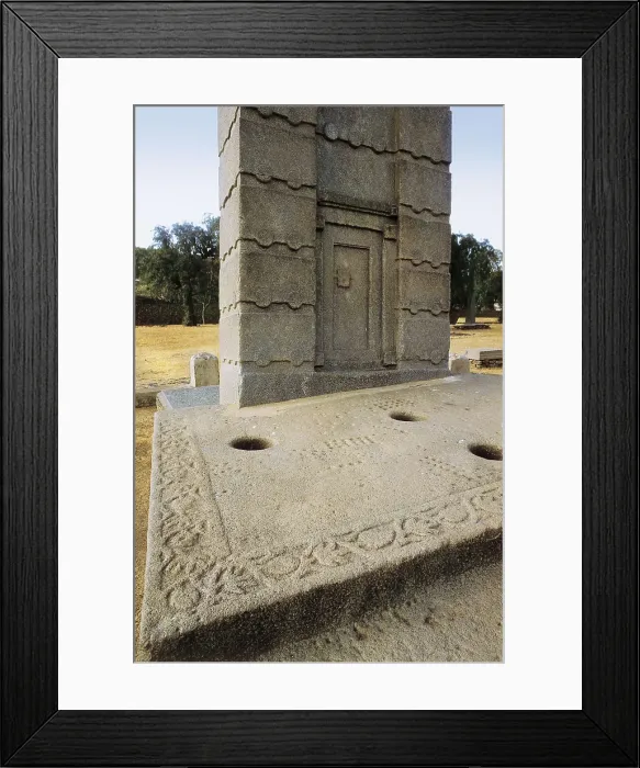 Framed Print : ETHIOPIA. TIGRAY. Axum. Monolithic column (3rd c.). Coptic art. AISA / Everett Collection**US SALES ONLY** Framed Print : ETHIOPIA. TIGRAY. Axum. Monolithic column (3rd c.). Coptic art. AISA / Everett Collection**US SALES ONLY**