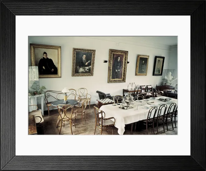 Framed Print : TOLSTOY, Lev Nikolayevich, Leo (1828-1910). Interior of the Tolstoy House-Museum in Yasnaya Poliana Framed Print : TOLSTOY, Lev Nikolayevich, Leo (1828-1910). Interior of the Tolstoy House-Museum in Yasnaya Poliana
