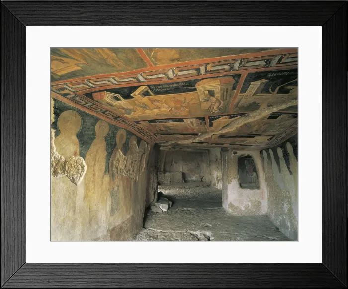 Framed Print : BULGARIA. RUSE. Ivanovo. Rupestrian monastic complex (12th-14th c.). Church 'God's Ravine' Framed Print : BULGARIA. RUSE. Ivanovo. Rupestrian monastic complex (12th-14th c.). Church 'God's Ravine'