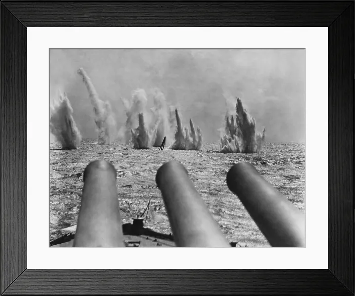 Framed Print : Target practice off Guantanamo Bay, Cuba Naval Base, 1927. Photo taken from the target towing ship, USS NEVADA (BSLOC_2017_2_82) Framed Print : Target practice off Guantanamo Bay, Cuba Naval Base, 1927. Photo taken from the target towing ship, USS NEVADA (BSLOC_2017_2_82)