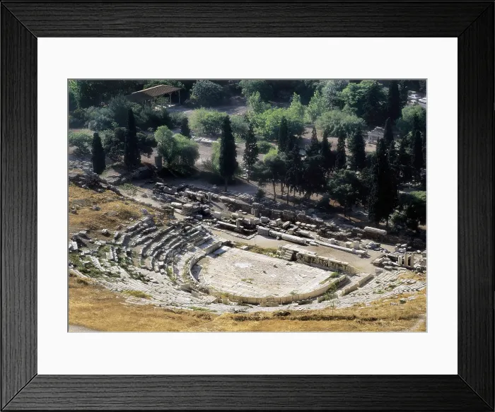 Framed Print : GREECE. ATTICA. Athens. Acropolis. Theatre of Dionysus (6th-5th c. BC). Greek art. AISA / Everett Collection**US SALES ONLY** Framed Print : GREECE. ATTICA. Athens. Acropolis. Theatre of Dionysus (6th-5th c. BC). Greek art. AISA / Everett Collection**US SALES ONLY**