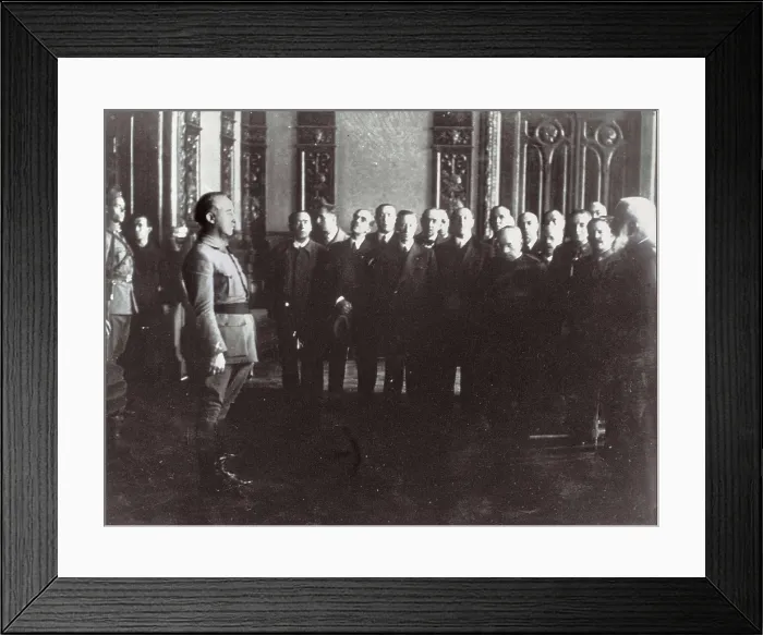 Framed Print : Spanish Civil War. General Cabanellas transferring the power to general Franco in Burgos on 11th October 1936. AISA / Everett Collection**US SALES ONLY** Framed Print : Spanish Civil War. General Cabanellas transferring the power to general Franco in Burgos on 11th October 1936. AISA / Everett Collection**US SALES ONLY**