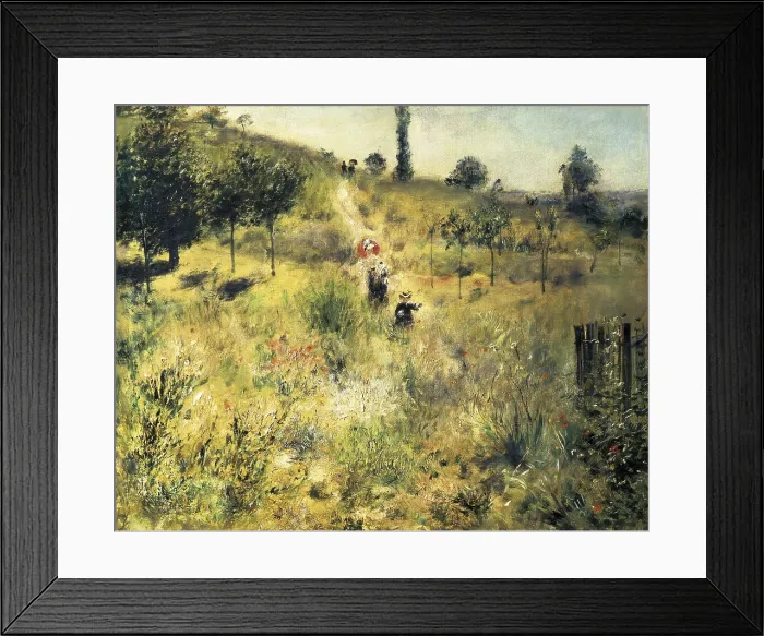 Framed Print : RENOIR, Pierre-Auguste (1841-1919). The Path through the Long Grass. ca. 1875. Impressionism. Oil on canvas. FRANCE. Paris. Muse d'Orsay (Orsay Museum) Framed Print : RENOIR, Pierre-Auguste (1841-1919). The Path through the Long Grass. ca. 1875. Impressionism. Oil on canvas. FRANCE. Paris. Muse d'Orsay (Orsay Museum)
