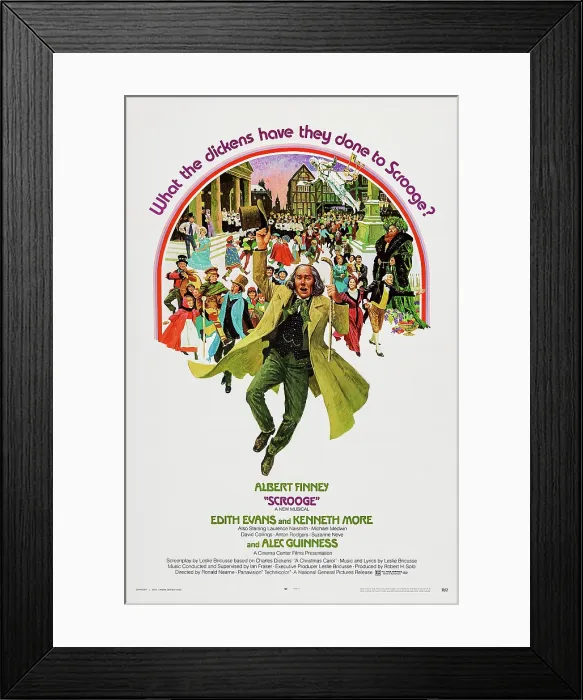 Framed Print : SCROOGE, US poster art, Albert Finney, 1970