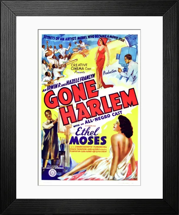 Framed Print : GONE HARLEM, bottom right: Ethel Moses, 1938 Framed Print : GONE HARLEM, bottom right: Ethel Moses, 1938