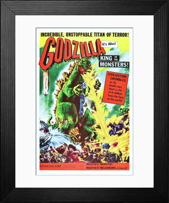 Framed Print : GODZILLA, KING OF THE MONSTERS