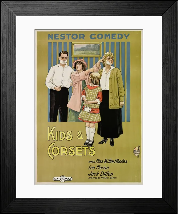 Framed Print : KIDS AND CORSETS, (aka KIDS & CORSETS), Billie Rhodes (second from left), 1915 Framed Print : KIDS AND CORSETS, (aka KIDS & CORSETS), Billie Rhodes (second from left), 1915