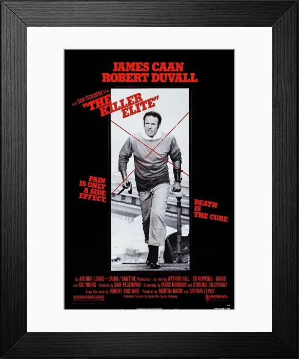 Framed Print : THE KILLER ELITE, US poster art, James Caan, 1975
