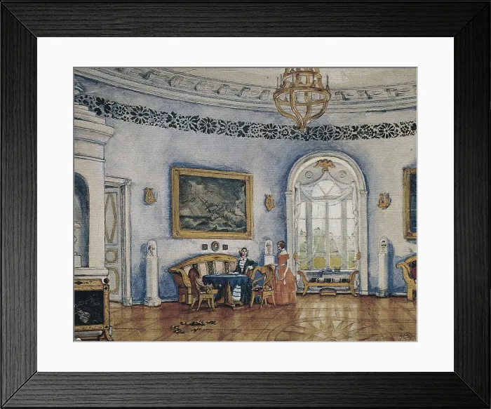 Framed Print : DOBOUJINSKY, Mstislav Valerianovich (1899-1970). A Month in the Country. 1919
