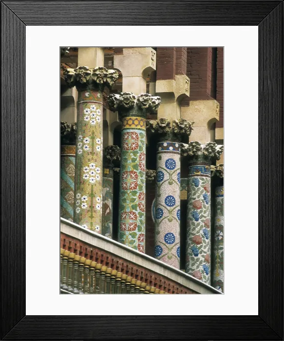 Framed Print : BRU I SALELLES, Llus (1868-1952); DOMENECH I MONTANER, Lluis (1850-1923). Palace of Catalan Music. SPAIN. CATALONIA. Barcelona. Palace of Catalan Music