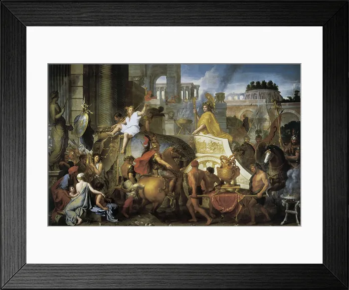Framed Print : LEBRUN, Charles (1619-1690). Entrance of Alexander into Babylon. 1665. Baroque art. Oil on canvas. FRANCE. Paris. Louvre Museum. AISA / Everett Collection**US SALES ONLY**