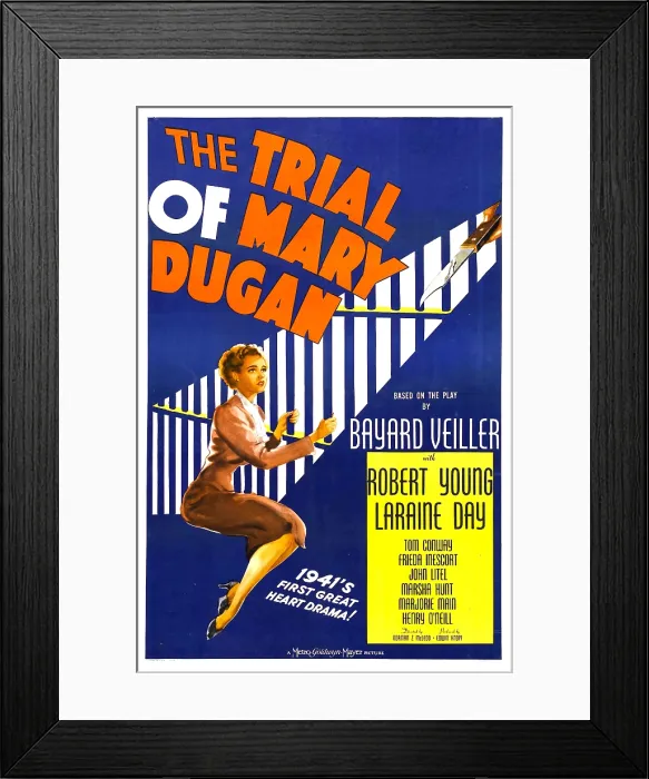 Framed Print : THE TRIAL OF MARY DUGAN, US poster, Laraine Day, 1941 Framed Print : THE TRIAL OF MARY DUGAN, US poster, Laraine Day, 1941