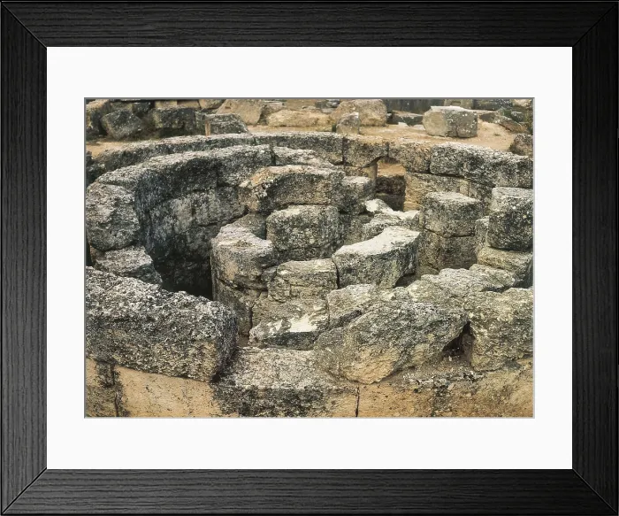 Framed Print : POLYKLEITOS the Young (c. 435 BC). Tholos of Epidaurus. ca. 370-360 BC. GREECE. PELOPONNESE. ARCADIA. Epidaurus. Hellenistic art. AISA / Everett Collection**US SALES ONLY** Framed Print : POLYKLEITOS the Young (c. 435 BC). Tholos of Epidaurus. ca. 370-360 BC. GREECE. PELOPONNESE. ARCADIA. Epidaurus. Hellenistic art. AISA / Everett Collection**US SALES ONLY**