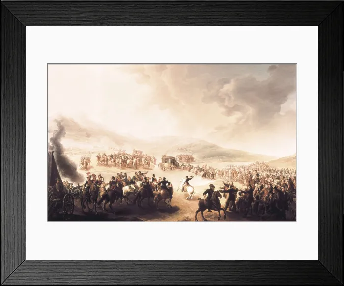 Framed Print : Spain (1814). Entrance of Fernando VII into Spain crossing the Bidasoa river. Oil on canvas. SPAIN. Madrid. Royal Palace. AISA / Everett Collection**US SALES ONLY**