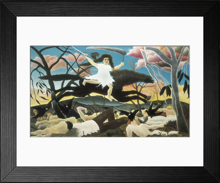 Framed Print : Rousseau, Henri (1844-1910). War or the Ride of Discord. 1897. It symbolizes one of the Horsemen of the Apocalypse. Post-Impressionism. Oil on canvas. FRANCE. Paris Framed Print : Rousseau, Henri (1844-1910). War or the Ride of Discord. 1897. It symbolizes one of the Horsemen of the Apocalypse. Post-Impressionism. Oil on canvas. FRANCE. Paris