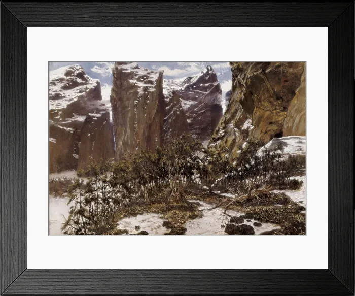 Framed Print : MUOZ i DEGRAIN, Antoni (1841-1924). Roncesvalles. end 19th c. Oil on canvas. SPAIN. Valencia. San Pio V Fine Arts Museum. AISA / Everett Collection**US SALES ONLY**
