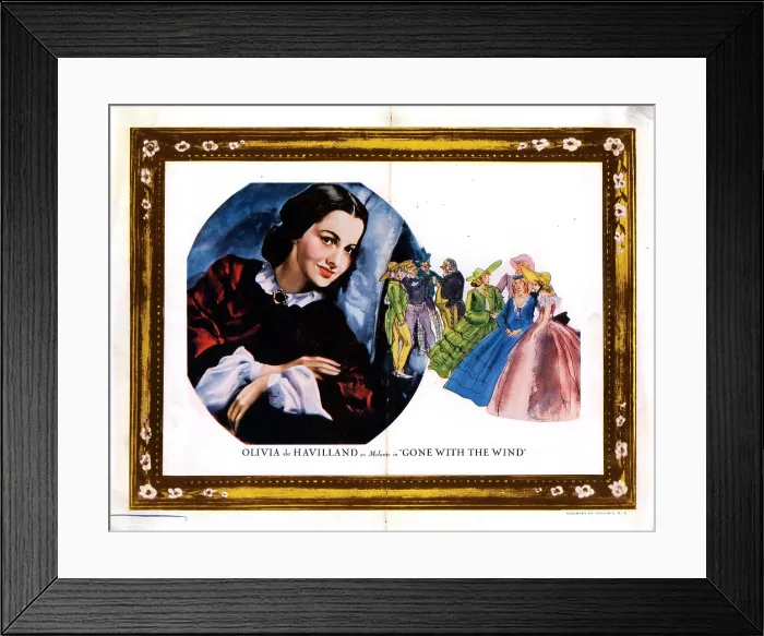 Framed Print : GONE WITH THE WIND, Olivia de Havilland, 1939 Framed Print : GONE WITH THE WIND, Olivia de Havilland, 1939