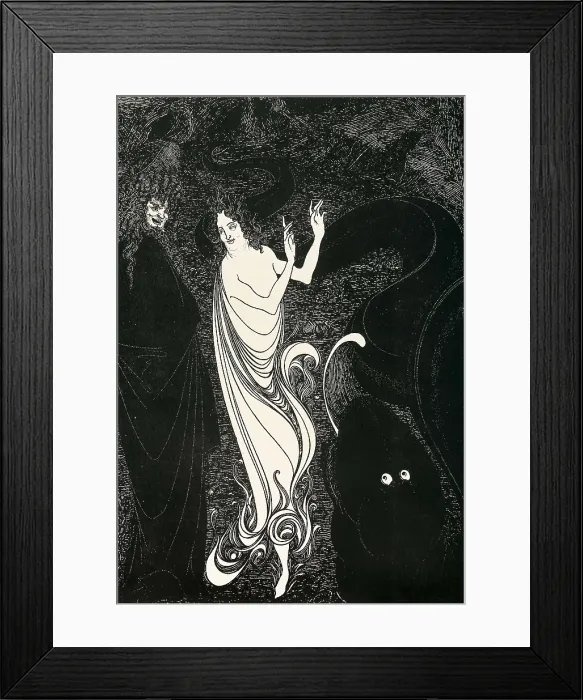 Framed Print : BEARDSLEY, Aubrey Vincent (1872-1898). The Savoy. 1896. 'The Third Tableau of Das Rheingold', illustration of his notebook titled 'The Savoy' no. 3. Modernism Framed Print : BEARDSLEY, Aubrey Vincent (1872-1898). The Savoy. 1896. 'The Third Tableau of Das Rheingold', illustration of his notebook titled 'The Savoy' no. 3. Modernism